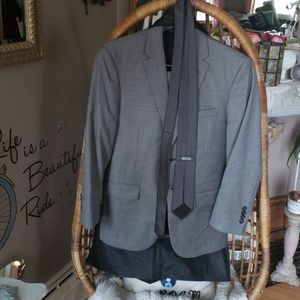 Jos. A Banks grey suit pants and Kenneth Cole tie